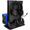 Canyon CS-5, multifiukčný stojan pre PS5, s chladením, nabíjanie 2 x gamepad, čierny CND-CSPS5B