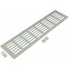 MPkovania SRL - ALFA vetracia mriežka 100 x 800 mm, 800 mm, 100 mm, NEM - nerez matná