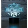 3Dmix 3DL-DFS071 – 3D LED nočná lampa - znak Harley Davidson Company (Aroma)