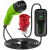 Qoltec EV 2v1 nabíjačka pre elektromobil s reguláciou Type2 7 kW CEE 3 PIN 230V LCD Prenosné Wallbox 5 m