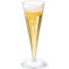 Pohár na šampanské Allbag plastový bezfarebný 120 ml 50 ks
