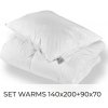 Set perovej prikrývky a vankúša Warms 140x200 + 90x70 EMI