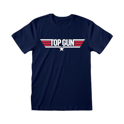 Pánské tričko Top Gun: Logo (M) navy bavlna