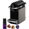 Kapsľový kávovar KRUPS Nespresso Pixie Redesign XN306T10 Titánový/Čierny