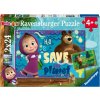 RAVENSBURGER Puzzle Máša a medveď 2x24 dielikov
