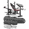 Posilňovacia sada Strong 106kg s lavicou HS-1075