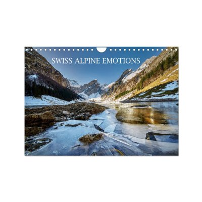 SWISS APLINE EMOTIONS Wall DIN A4 landscape CALVENDO 12 Month Wall 2024