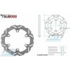 Tsuboss Brzdový kotúč (276/144/6D) zubatý dizajn WAVE - Honda XL600V Transalp / 87-96+FX650 Vigor / 99-00+SLR650 / 97-98+XBR500 / 85-89 + XLV750R / 83-8