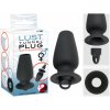 You2Toys Lust Tunnel plug – duté análne dido na rozširovanie s uzáverom (čierne)