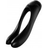 Satisfyer Candy Cane Finger Vibrator Black - Prstový Vibrátor