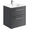 Geberit Selnova Square umývadlo so skrinkou 60 cm grafitová 501.237.00.1