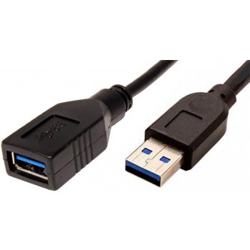 Roline 11.02.8977 USB, USB 3.2 Gen1 (USB 3.0 / USB 3.1 Gen1) USB-A zástrčka, USB-A zásuvka, 0,8m, černý