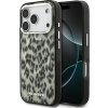 Karl Lagerfeld - IML Leopard Pattern MagSafe puzdro pre iPhone 17 Pro - hnedé