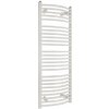 Kúpeľňový rebríkový radiátor SOLID 500x740 mm, biely oblý, 500x740 curved