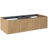 Elita Asami skrinka 120x45x31.8 cm závesná kúpeľňová skrinka pod umývadlo dub RE081200006690