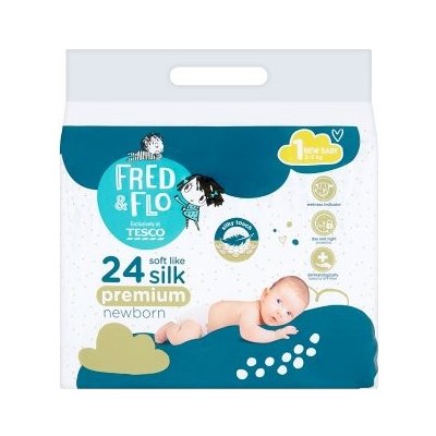 Tesco New Baby Fred & Flo Premium Newborn plienky 1 24 ks od 2,99 € -  Heureka.sk