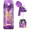 Detská termo fľaša z nerezovej ocele so slamkou JARLSON CHARLI Fairy 350 ml