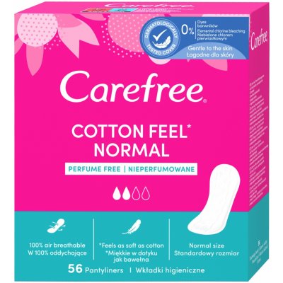 Slipové vložky – Intímky Carefree Cotton 56ks 97779
