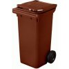 Elkoplast Popolnice plastová Elko 120 l, hnedá