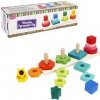 CreativeToys vkladačka pyramídy rôznych tvarov 27cm
