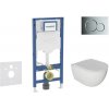 Geberit Duofix - Set predstenovej inštalácie, klozetu Oudee a dosky softclose, tlačidlo Sigma01, lesklý chróm SANI11CA1120B