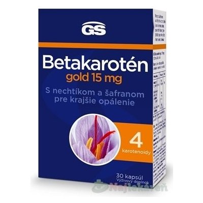 GS Betakarotén gold 15 mg s nechtíkom a šafranom 30 ks