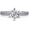 Florence Side Stones | Zásnubný prsteň so stredovým kameňom 0,900 ct, biele zlato, s diamantmi 64