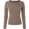 esmara® Dámsky rebrovaný pulóver hnedá, M 40/42 (100384541)