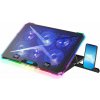 EVOLVEO Ania 9 RGB, nastaviteľný podstavec pre notebook a telefón, posvietenie, regulácia otáčok, ntb 10-17