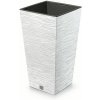 Kvetináč FURU SQUARE 34,5 cm - farba: biela (Prosperplast DFSH350-S449)