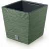 Prosperplast kvetináč Furu Square Low Zemitě zelená 24 cm