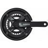 Shimano kľuky Tourney FC-TX501-L 175mm 46x30 zubov, čierne s krytom