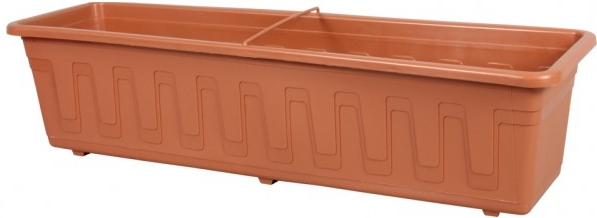 Plastkon Samozavlažovací truhlík Garden 80x15x17 cm terakota