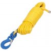 Syntetické lano s hákem 14 mm (DYNEEMA) 30 m, žluté