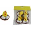 Hniezdo s kuriatkom, vajíčkami, 4 ks X6876