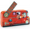 DJECO Siluetové puzzle: Požiarnické auto