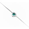 Šperk Holíč Náhrdelník s kamienkovým príveskom ,,zelené srdiečko