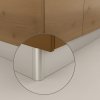 Opes Spojka rohová na kuchynský plastový sokel PAX / Hliník brúsený 120 mm
