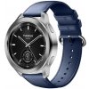 AC mobile Originálny kožený opasok na Xiaomi Watch S3 / S4 Barva: Modrá