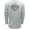 Tričko Grundéns Tech Tee LS Logo Anchor Grey Mist Veľkosť XXL