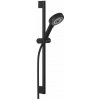 KLUDI DIVE set sprchová hlavica, tyč a hadica, 3 trysky, čierna, 6863039-00
