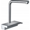 Stojanková kuchynská batéria Hansgrohe AQUNO 250 strieborná