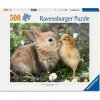 Puzzle Ravensburger 500 dílků Králíček a kuřátko