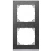 Schneider Electric Merten M-Pure Decor 2-rámček Slate/Aluminium