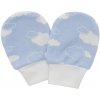 Esito Rukavice bavlna potlač obláčik modrá