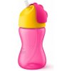Avent hrnček so slamkou ružový 300ml
