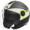 Přilba N182 ROUND, NOX (černá matná, žlutá fluo, vel. XS)