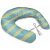 Sablio Tehotenský vankúš Modro-žlté pruhy