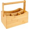 Excellent Houseware Drevený kuchynský organizér Hold, 23x14x23,5 cm