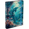 Obal na školské zošity A4 BAAGL DELFÍN Mix